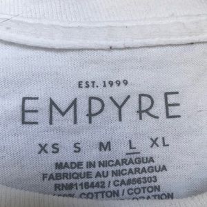 Empyre Tops - Long sleeve white crop top Empyre Tops - Long sleeve white crop top